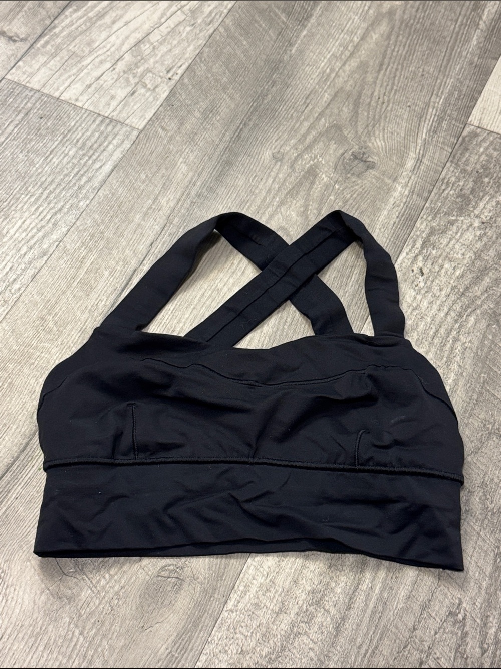 lululemon athletica Black Crossback Sports Bra